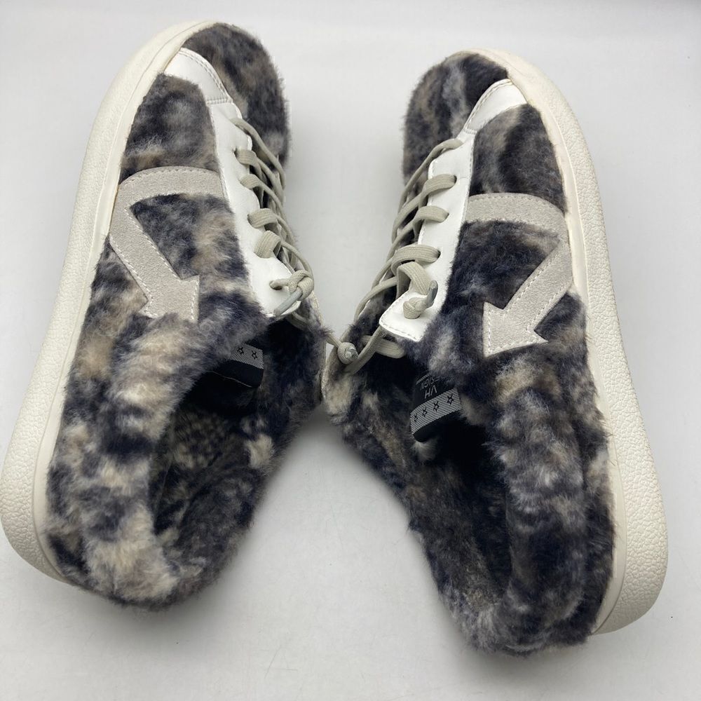 Vintage Havana Fuzzy Chetah Faux Fur /Leather Mules Size 8 Multicolor - Picture 7 of 8